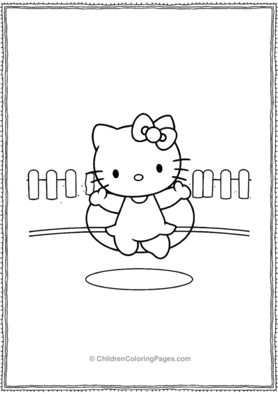 Hello-Kitty-Jumping-Rope-In-A-Simple-Playground Free PDF Printable