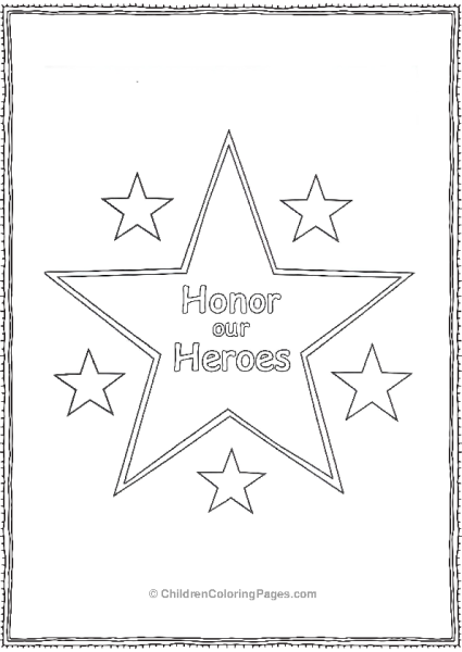 Honor Our Heroes In A Star Free PDF Printable