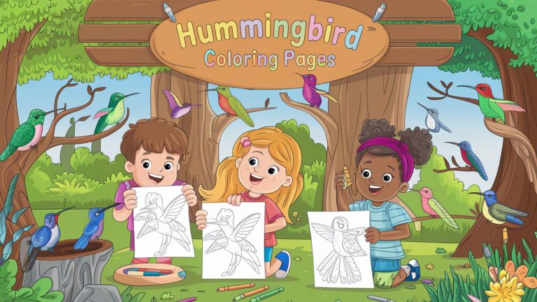 Hummingbird Coloring Pages