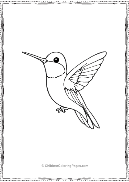 Hummingbird Painting With A Tiny Brush Free PDF Printable