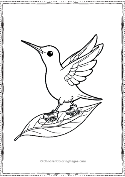 Hummingbird Roller Skating Free PDF Printable