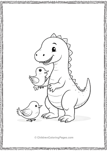 Indominus Rex And Bird Friends Free PDF Printable