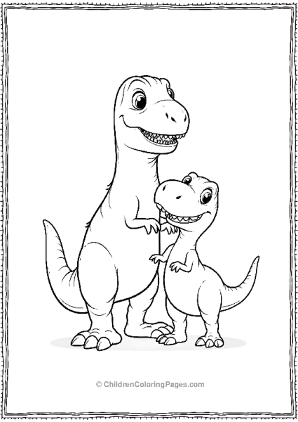 Indominus Rex And Trex Friends Cartoon Free PDF Printable