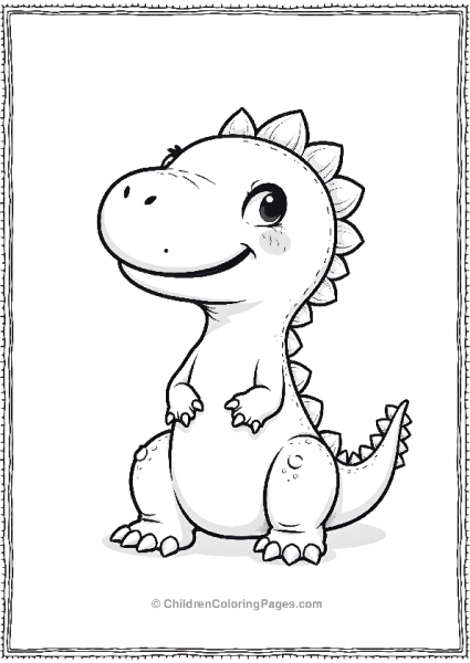 Indominus Rex Dinosaur Cartoon Free PDF Printable