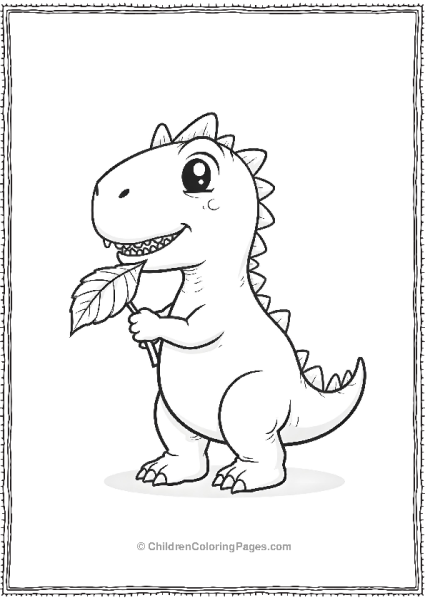 Indominus Rex Eating A Leaf Free PDF Printable