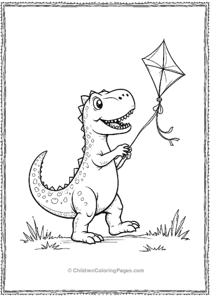 Indominus Rex Flying A Kite Free PDF Printable