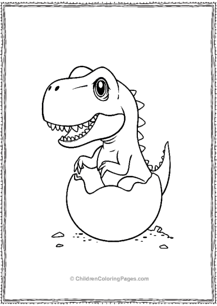 Indominus Rex Hatching From An Egg Free PDF Printable