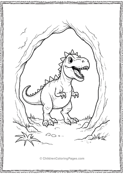 Indominus Rex In A Cave Free PDF Printable