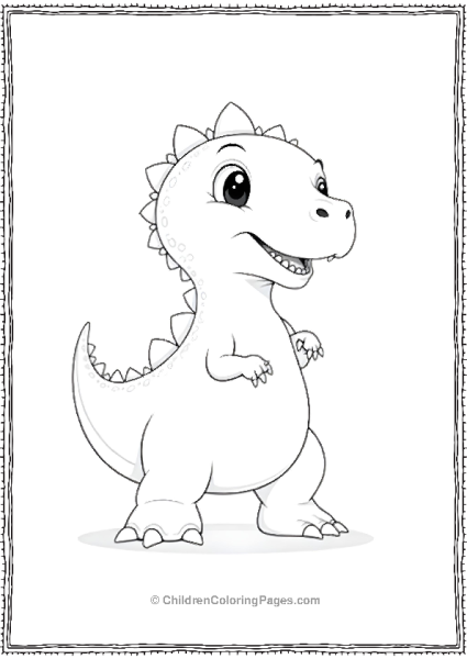 Indominus Rex Simple Cartoon Free PDF Printable