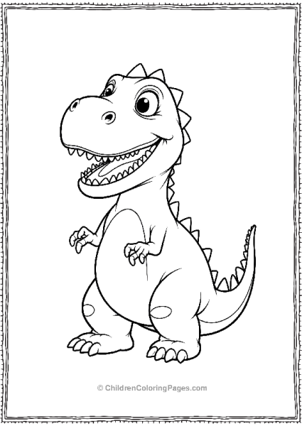 Indominus Rex With A Big Smile And Small Arms Free PDF Printable