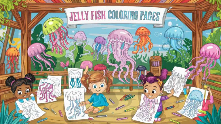 Jelly Fish Coloring Pages