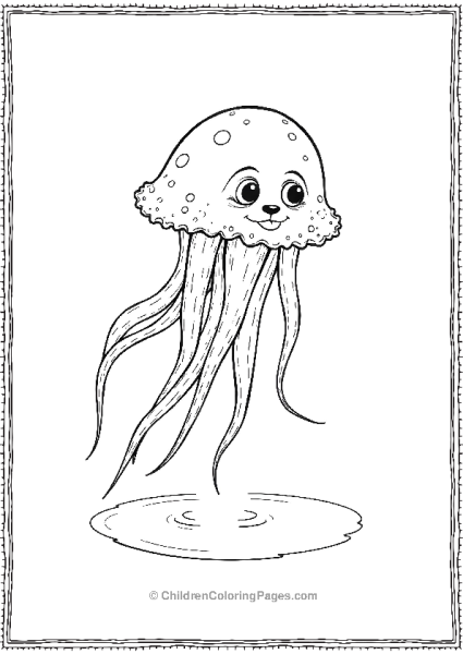 Jellyfish In A Tide Pool Free PDF Printable