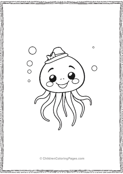 Jellyfish Smiling Free PDF Printable