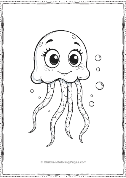 Jellyfish With Big Eyes Free PDF Printable