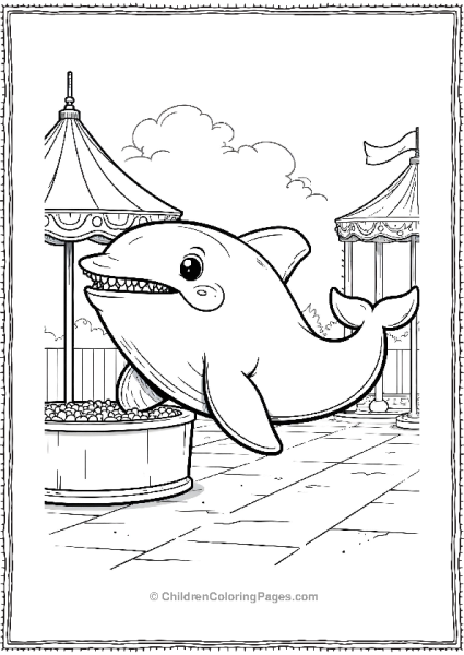 Killer Whale At A Carnival Free PDF Printable