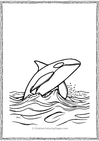 Killer Whale Breaking The Surface Free PDF Printable