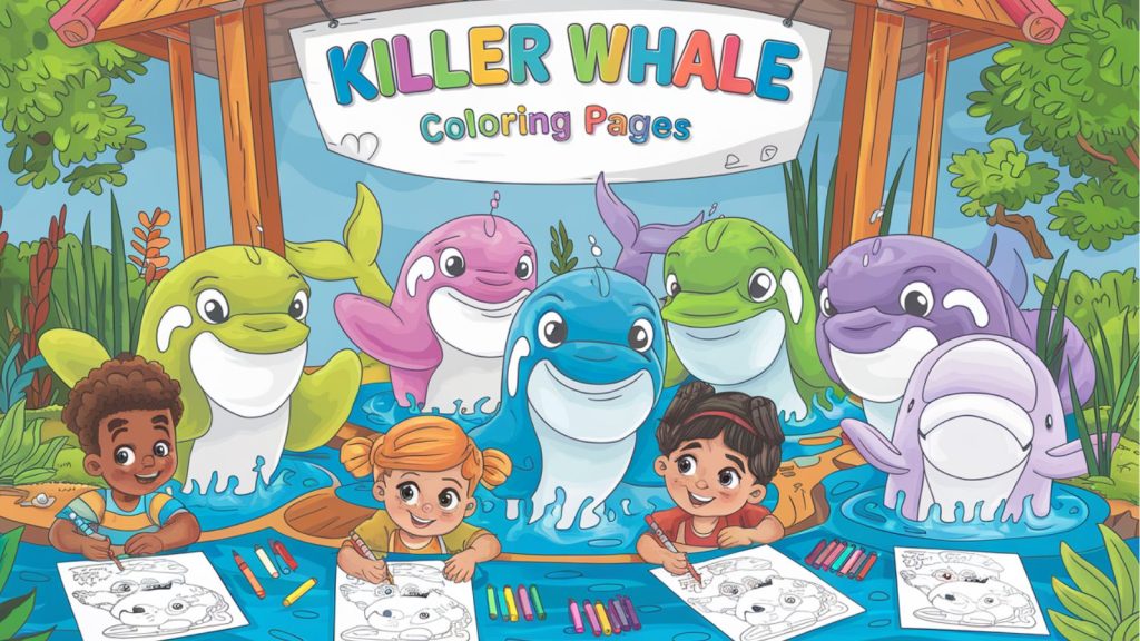 Killer Whale Coloring Pages - Free Printables For Children 🐋 - Children ...