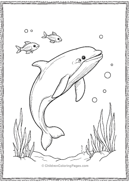 Killer Whale Diving In Deep Oceans With Other Fish Free PDF Printable