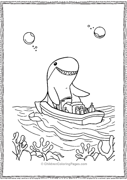 Killer Whale Driving A Small Boat Free PDF Printable