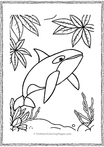 Killer Whale In Tropical Waters Free PDF Printable