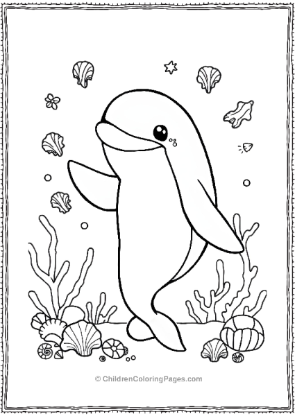 Killer Whale Juggling Sea Shells Free PDF Printable