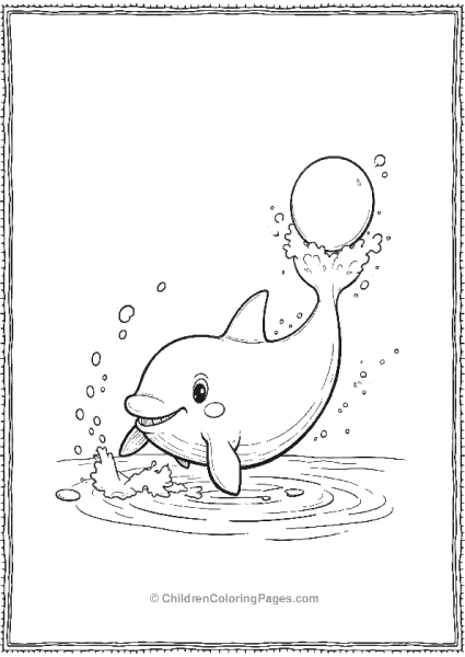 Killer Whale Making Splashes Free PDF Printable