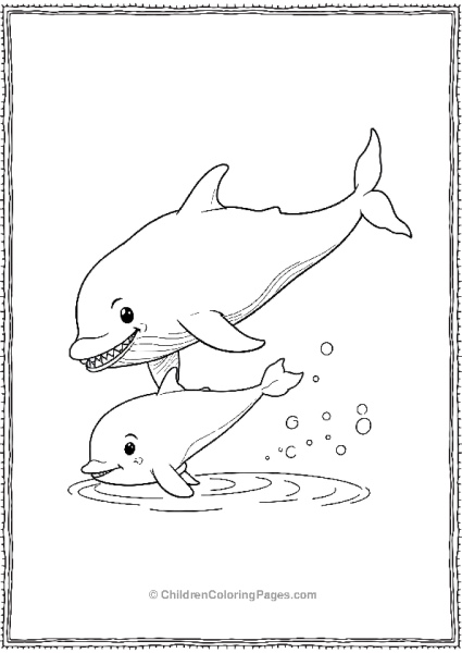 Killer Whale Playing With Friends Free PDF Printable