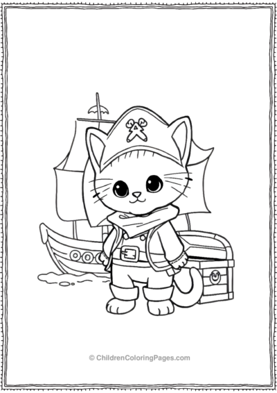 Kitten-As-Pirate Free PDF Printable