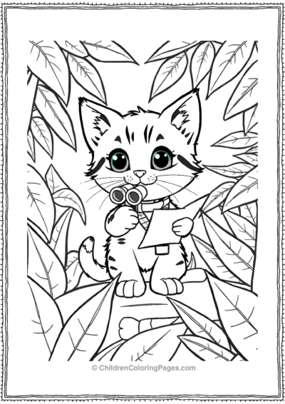 Kitten-On-A-Jungle-Adventure Free PDF Printable