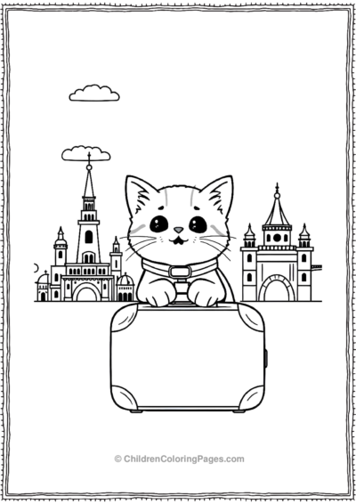 Kitten-With-A-Suitcase Free PDF Printable