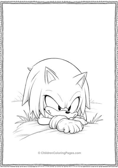 Knuckles Resting By The Free PDF Printable