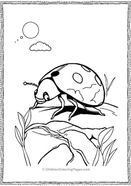 Ladybug Outside Free PDF Printable