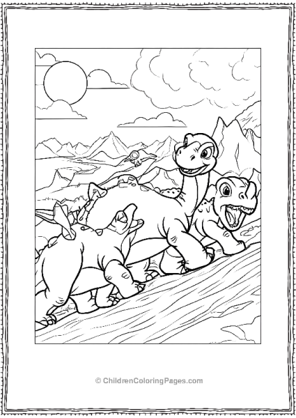 Little Foot Climbing A Mountain Free PDF Printable