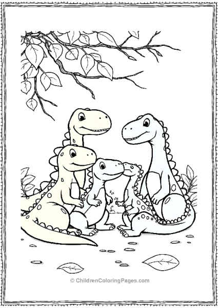 Little Foot S Brother With His Friends Free PDF Printable