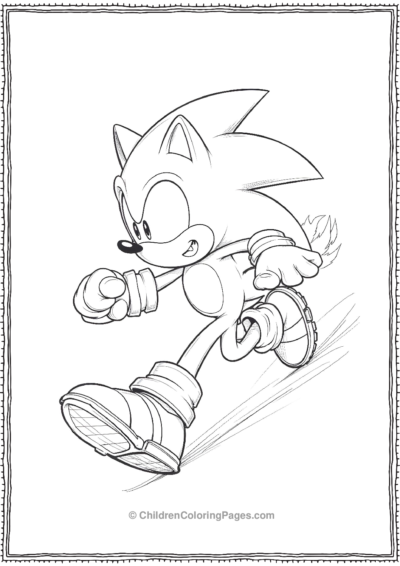 Metal Sonic Chasing After Sonic Free PDF Printable