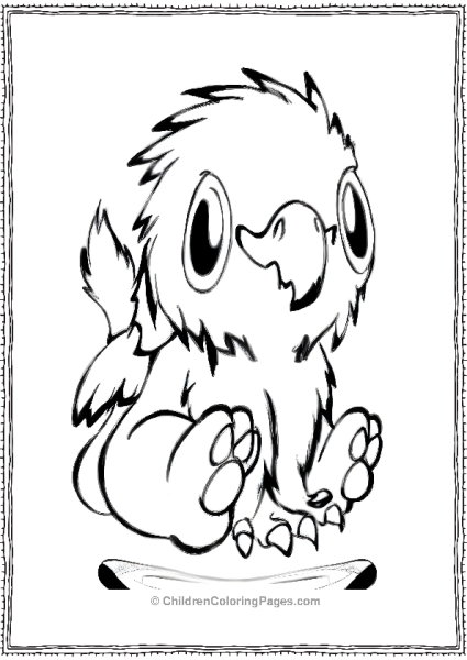 Newly Hatched Griffin Free PDF Printable