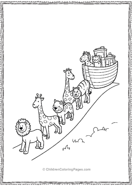 Noah’s Ark Animals Leaving The Ark Free PDF Printable