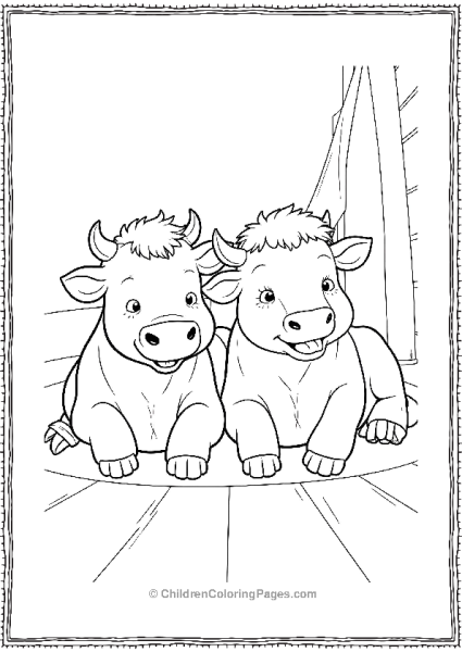 Noah’s Ark Cows Relaxing Free PDF Printable