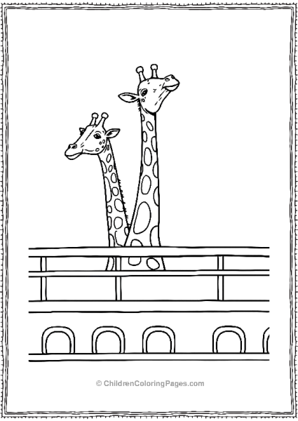 Noah’s Ark Giraffes On Deck Free PDF Printable