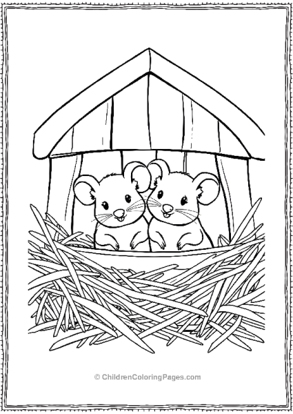 Noah’s Ark Mice In Nest Free PDF Printable