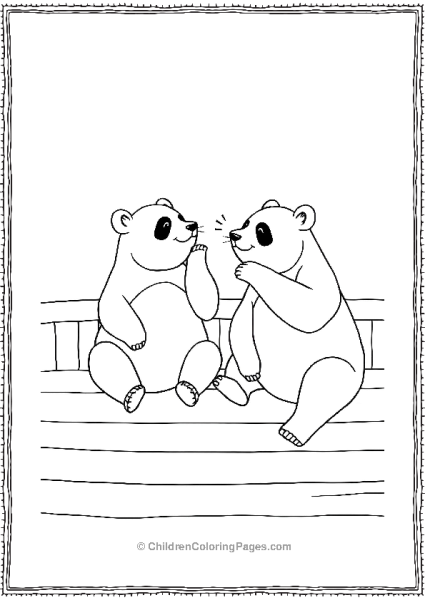 Noah’s Ark Panda Pair On Deck Free PDF Printable