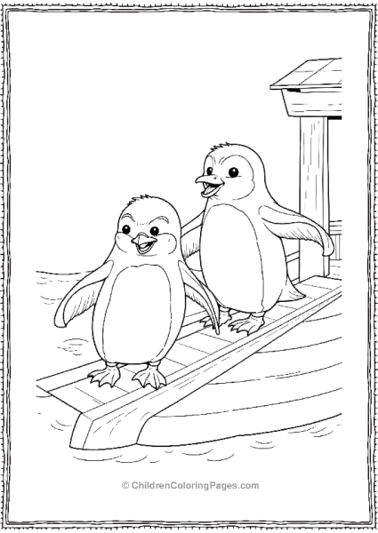 Noah’s Ark Penguins On A Boat Free PDF Printable