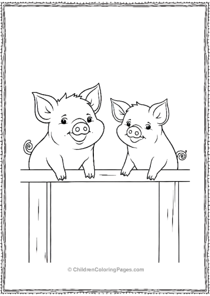 Noah’s Ark Pigs On Deck Free PDF Printable