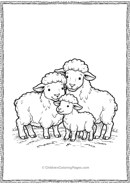 Noah’s Ark Sheep Family Free PDF Printable