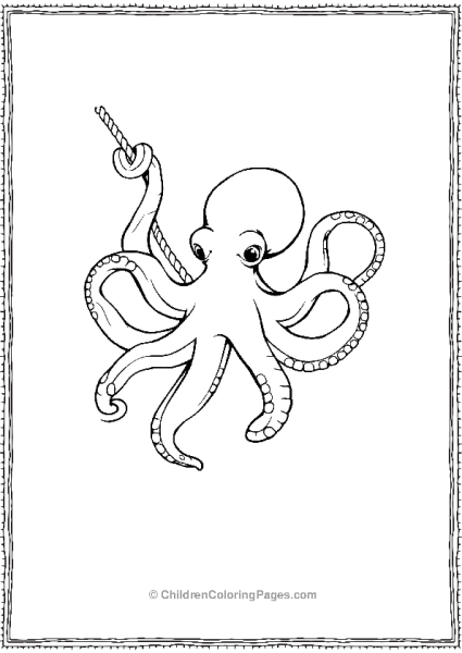 Octopus Entangled In A Rope Free PDF Printable