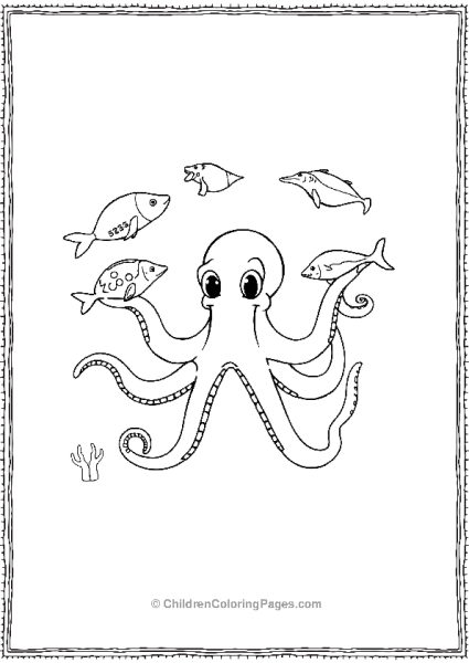 Octopus Juggling Fish Free PDF Printable