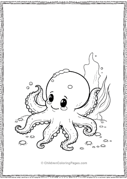 Octopus Playing Hide And Seek Free PDF Printable