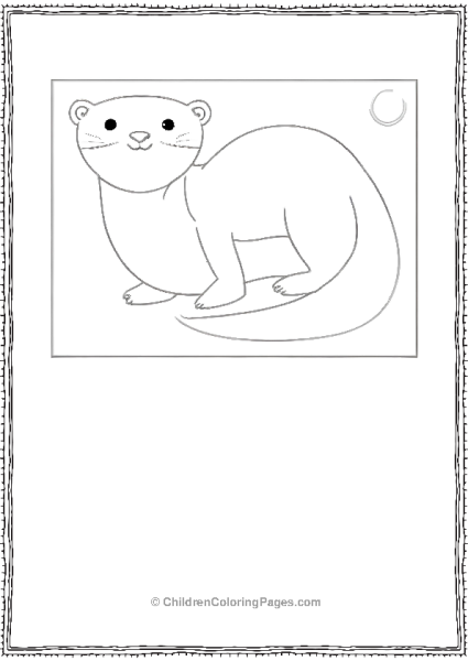 Otter Coloring Page Free PDF Printable