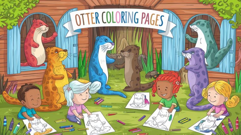 Otter Coloring Pages