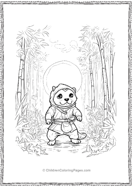 Otter In A Ninja Costume Free PDF Printable